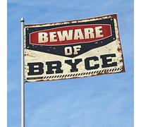 Drapeau Man Cabe Decor Beware Of Bryce pour homme Stuff Weird Flags (30 x 45 cm)