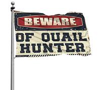 Drapeau « Man Cave Bar » « Beware of Quail Hunter » pour chambre de fille et garçon (30 x 45 cm)