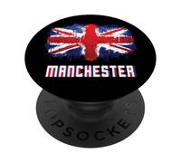 Drapeau Manchester Grunge Union Jack PopSockets PopGrip Adhésif