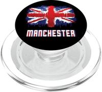 Drapeau Manchester Grunge Union Jack PopSockets PopGrip pour MagSafe