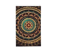 Drapeau mandala de 0,9 x 1,5 m, double face, avec œillets en laiton, bannière de bienvenue saisonnière pour cour, porche, pelouse