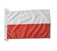 Drapeau maritime de la Pologne 45 x 30 cm, drapeau Pologne bateau