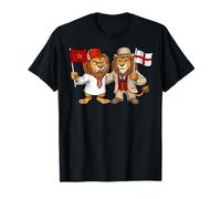 Drapeau Maroc Angleterre Royaume-Uni Britanniques marocaines T-Shirt
