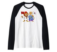 Drapeau Maroc Corée du Sud Racines marocaines Fier héritage Manche Raglan
