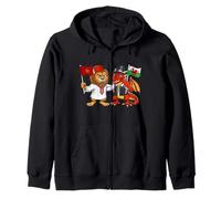 Drapeau Maroc Pays de Galles Racines marocaines Fier Gallois Sweat à Capuche