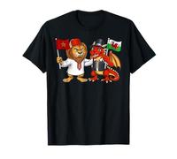 Drapeau Maroc Pays de Galles Racines marocaines Fier Gallois T-Shirt