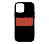 Drapeau Maroc Textless Maroc Pride Muted Retro Grunge Coque pour iPhone 12 Mini