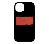 Drapeau Maroc Textless Maroc Pride Muted Retro Grunge Coque pour iPhone 13