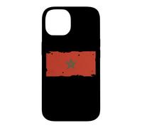 Drapeau Maroc Textless Maroc Pride Muted Retro Grunge Coque pour iPhone 14