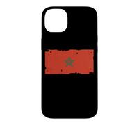 Drapeau Maroc Textless Maroc Pride Muted Retro Grunge Coque pour iPhone 14 Plus
