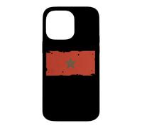Drapeau Maroc Textless Maroc Pride Muted Retro Grunge Coque pour iPhone 14 Pro Max