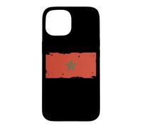 Drapeau Maroc Textless Maroc Pride Muted Retro Grunge Coque pour iPhone 15
