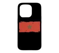 Drapeau Maroc Textless Maroc Pride Muted Retro Grunge Coque pour iPhone 15 Pro