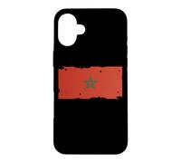 Drapeau Maroc Textless Maroc Pride Muted Retro Grunge Coque pour iPhone 16 Plus