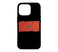 Drapeau Maroc Textless Maroc Pride Muted Retro Grunge Coque pour iPhone 16 Pro