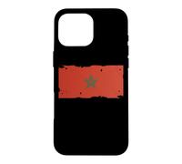 Drapeau Maroc Textless Maroc Pride Muted Retro Grunge Coque pour iPhone 16 Pro Max