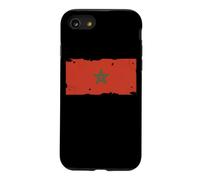 Drapeau Maroc Textless Maroc Pride Muted Retro Grunge Coque pour iPhone SE (2020) / 7/8