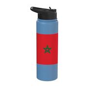 Drapeau marocain du Maroc Stainless Steel Insulated Water Bottle