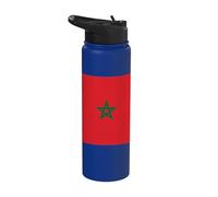 Drapeau marocain du Maroc Stainless Steel Insulated Water Bottle