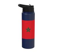 Drapeau marocain du Maroc Stainless Steel Insulated Water Bottle
