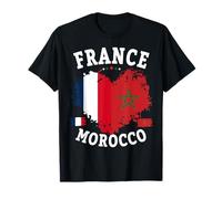 Drapeau marocain français pour Femme sur Le thème de la Culture Marocaine T-Shirt