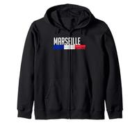 Drapeau Marseille France Fierté de la Ville française Sweat à Capuche