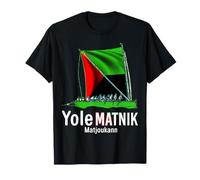 Drapeau Martinique Antilles Bateau Yole Homme Ou Femme T-Shirt
