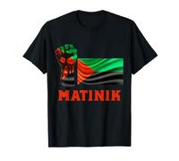 Drapeau Martinique Courage Honneur Et Respect Homme Femme T-Shirt