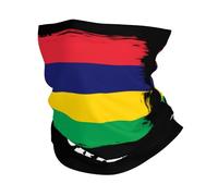 Drapeau Mauricien De L'Île Maurice Homme Femme Protection du Visage Microfibre Echarpe Tête Pirate Unique Echarpe Gaiter pour Bike Randonnée Course À Pied