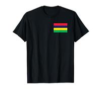 Drapeau mauricien de l'île Maurice T-Shirt Graphique avec Valeur
