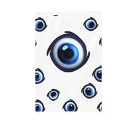 Drapeau « mauvais yeux » de 61 x 0,9 m - Drapeau de vacances double face avec œillets verticaux - Drapeaux de cour pour l'extérieur de la maison et du jardin - Bannière de vacances