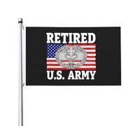 Drapeau Médecin militaire américain à la retraite Bannière