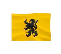 Drapeau médiéval avec armoiries pour s'amuser en plein air Drapeau historique (comté de Flandre)