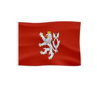 Drapeau médiéval avec armoiries pour s'amuser en plein air Drapeau historique (Royaume de Bohême)