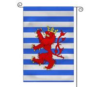 Drapeau médiéval de jardin avec armoiries - 30,5 x 45,7 cm - Double face - Drapeau d'extérieur (Duché de Luxembourg)