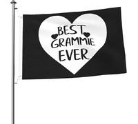 Drapeau « Meilleur Grammie de tous les temps » 2 x 3 pieds Drapeaux lumineux