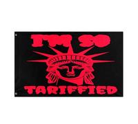 Drapeau Mème Tarifé Je Suis Tellement Tarifé Tarifé-Ied Sarcastique Couture Double Face Drapeau Pirate Coutures Doubles Bannière Pour Patio Home Saisonnière 3X5Ft