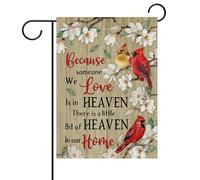 Drapeau Mémorial Parce que quelqu'un Nous Drapeau De Jardin extérieure | 30x45cm extérieur drapeaux drôle Bannière pour Festival Décoration Arredamento intérieure