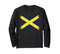 Drapeau Mercia Croix The Midlands Angleterre UK Midlanders Manche Longue
