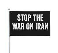 Drapeau Mettez Fin À La Guerre Contre L'Iran Grand Drapeau Décoration Bannière À Œillets, Pour Les Défilés, Les Bureaux, D'Intérieur, 90x150cm