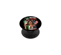 Drapeau Mexicain américain Oui Je suis Les Deux mexicains Drapeau USA Heritage PopSockets PopGrip Adhésif
