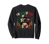 Drapeau Mexicain américain Oui Je suis Les Deux mexicains Drapeau USA Heritage Sweatshirt