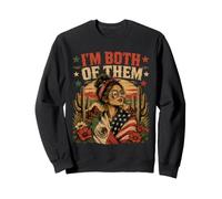 Drapeau Mexicain américain Oui Je suis Les Deux mexicains Drapeau USA Heritage Sweatshirt