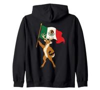 Drapeau Mexicain cerf Mexicain à Queue Blanche Buck Mexico Pride Sweat à Capuche