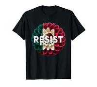 Drapeau Mexicain Contre Le Mexique Gen Z Protest Fleur de Dahlia T-Shirt Graphique avec Valeur