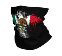 Drapeau Mexicain du Mexique Amérique Centrale Eagle2 Gaiter Étanche À La Poussière Bandeaux Séchage Rapide Écharpe Demi-Visage pour Cyclisme Ski Extérieur 26X30CM