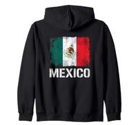 Drapeau Mexicain Vintage Aigle emblème du Mexique Vieilli Sweat à Capuche