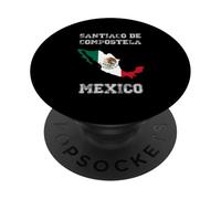 Drapeau Mexicain Vintage de Saint-Jacques-de-Compostelle PopSockets PopGrip Adhésif