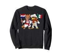 Drapeau Mexique Croatie Racines Mexicain croates Fier Sweatshirt