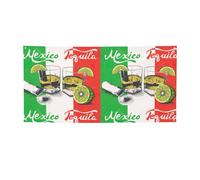 Drapeau mexique et tequila imprimé drapeau des vacances, bannière colorée idéale pour les bars de jardin et les réunions entre amis